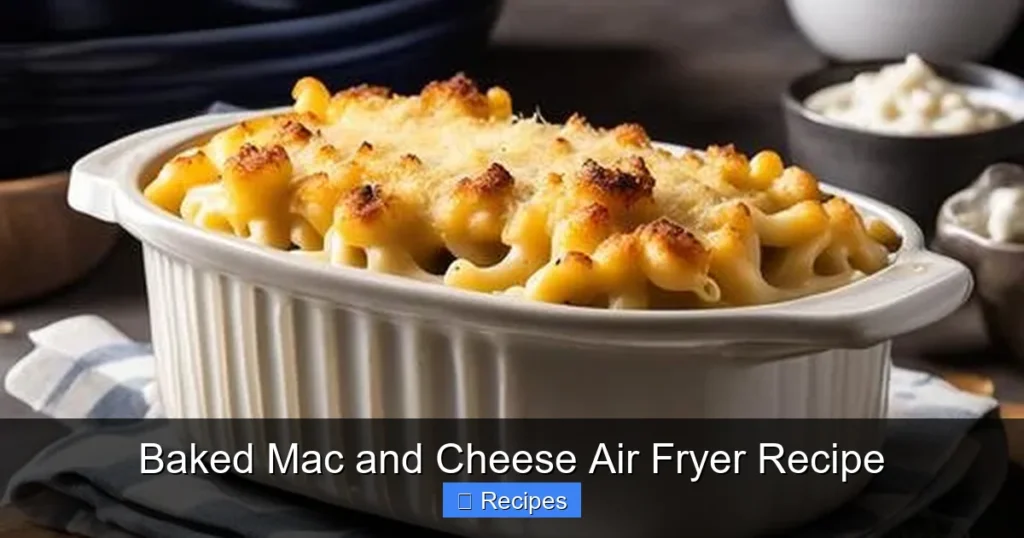 Baked Mac and Cheese Air Fryer Recipe