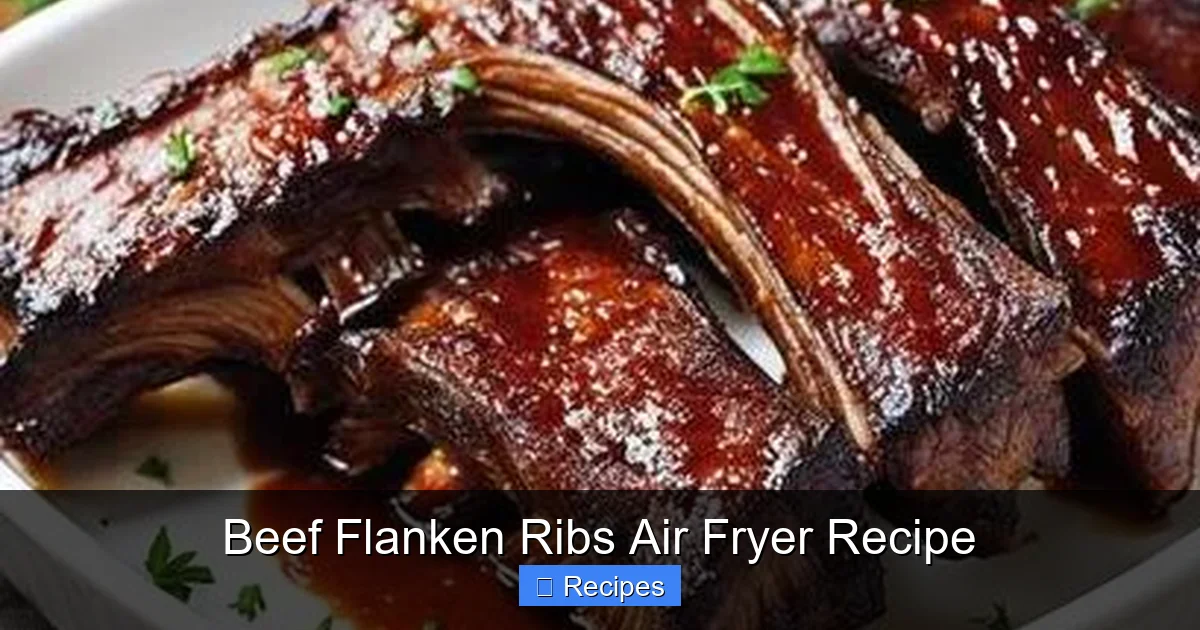 Beef Flanken Ribs Air Fryer Recipe
