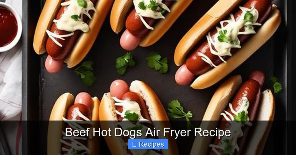 Beef Hot Dogs Air Fryer Recipe