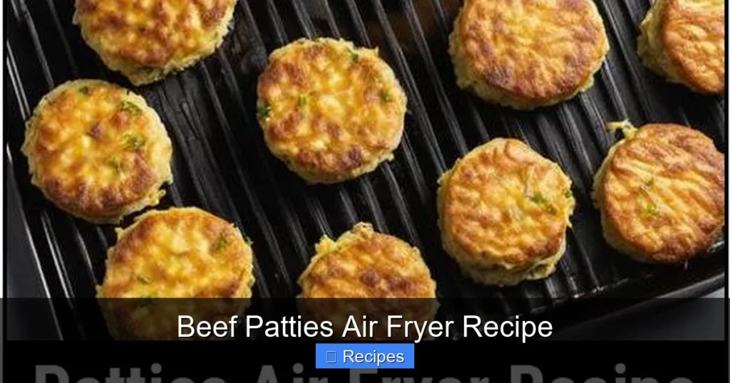 Beef Patties Air Fryer Recipe
