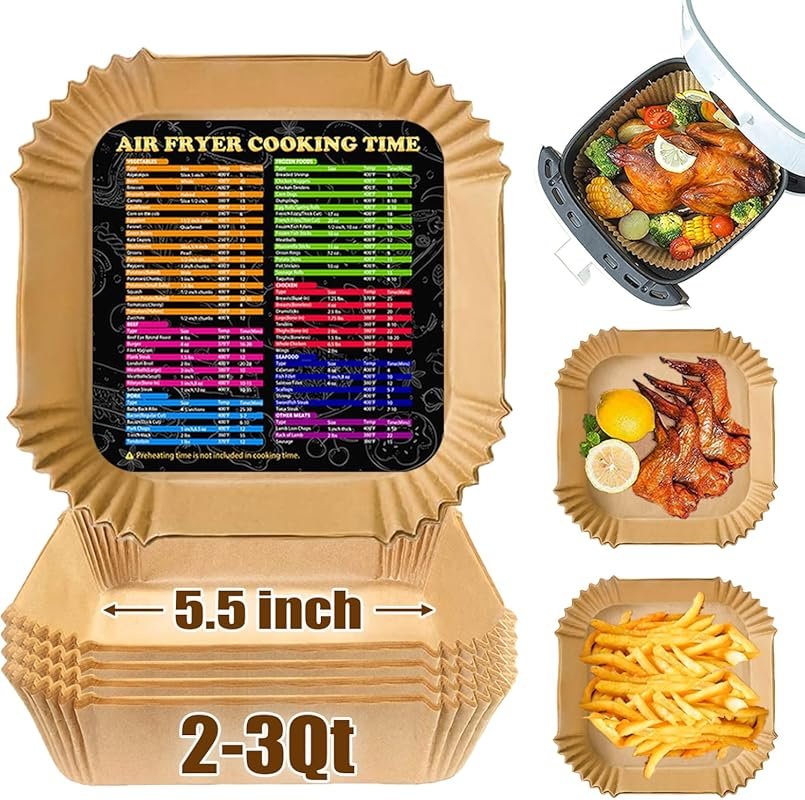 Air Fryer Liners Compatible with Chefman, Cosori, Dash & Instant Vorte