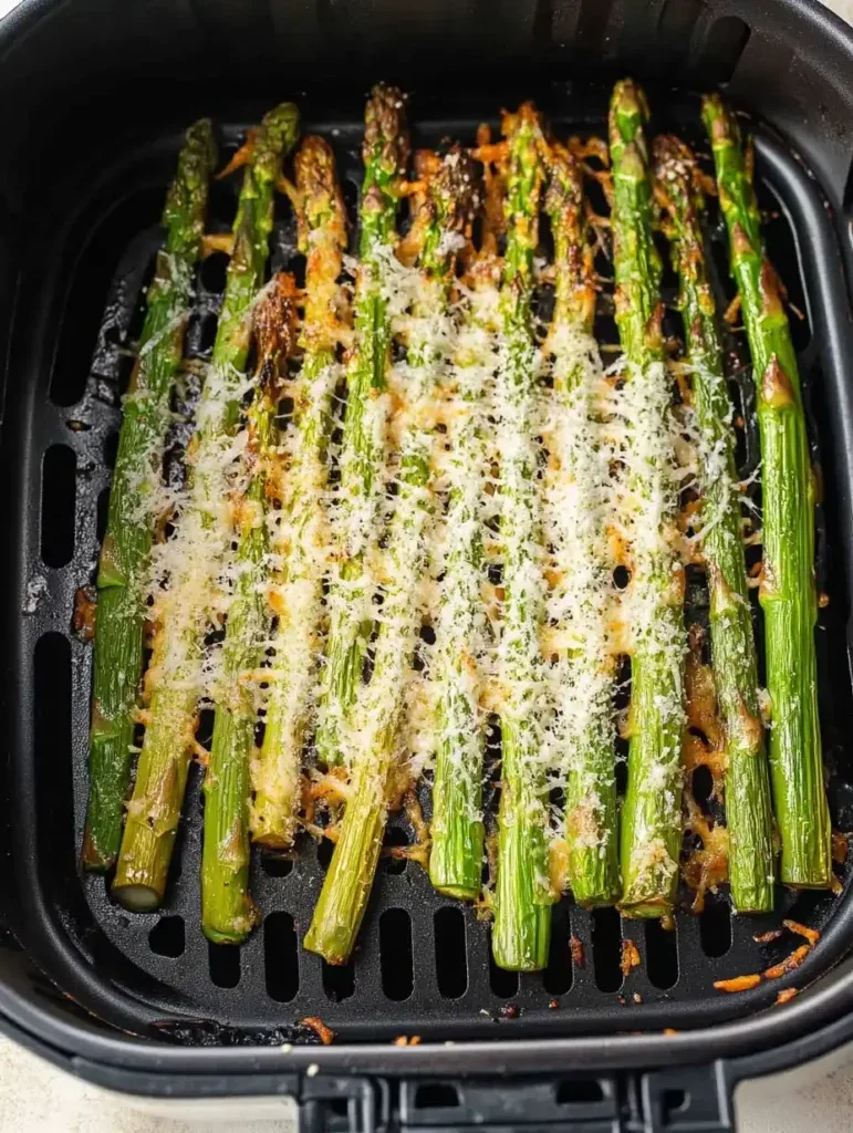 air fryer asparagus recipe with parmesan
