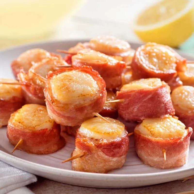 air fryer bacon wrapped scallops recipe