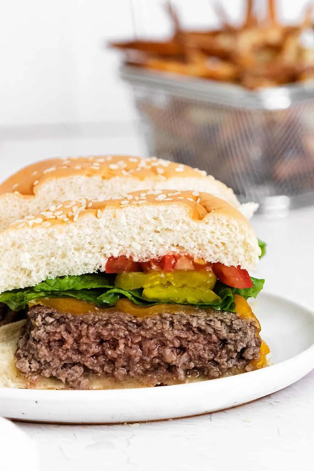 air fryer cheeseburger recipe