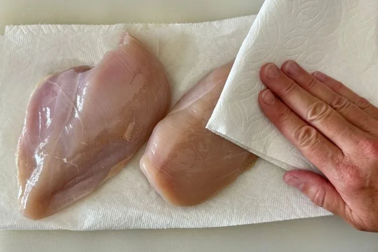 air fryer chicken prepping