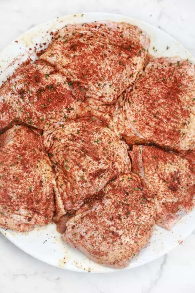air fryer chicken thighs dry rub