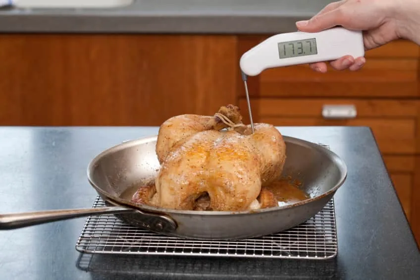 air fryer chicken thighs thermometer