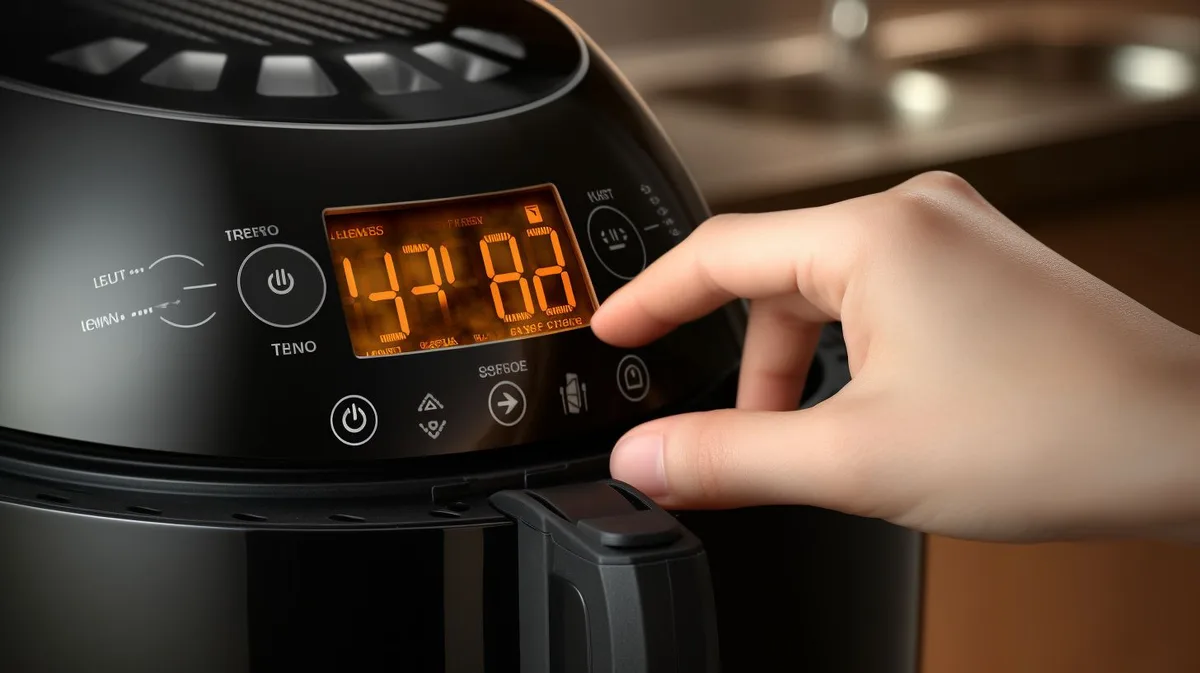 air fryer control panel temperature