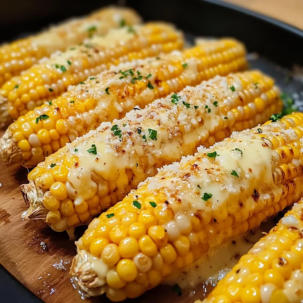 air fryer corn brushed with butter