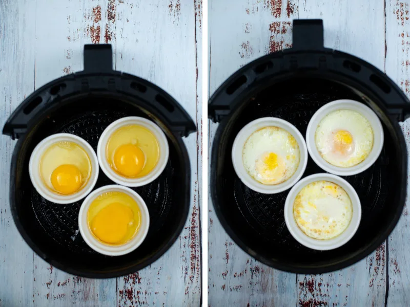 air fryer eggs benedict recipe