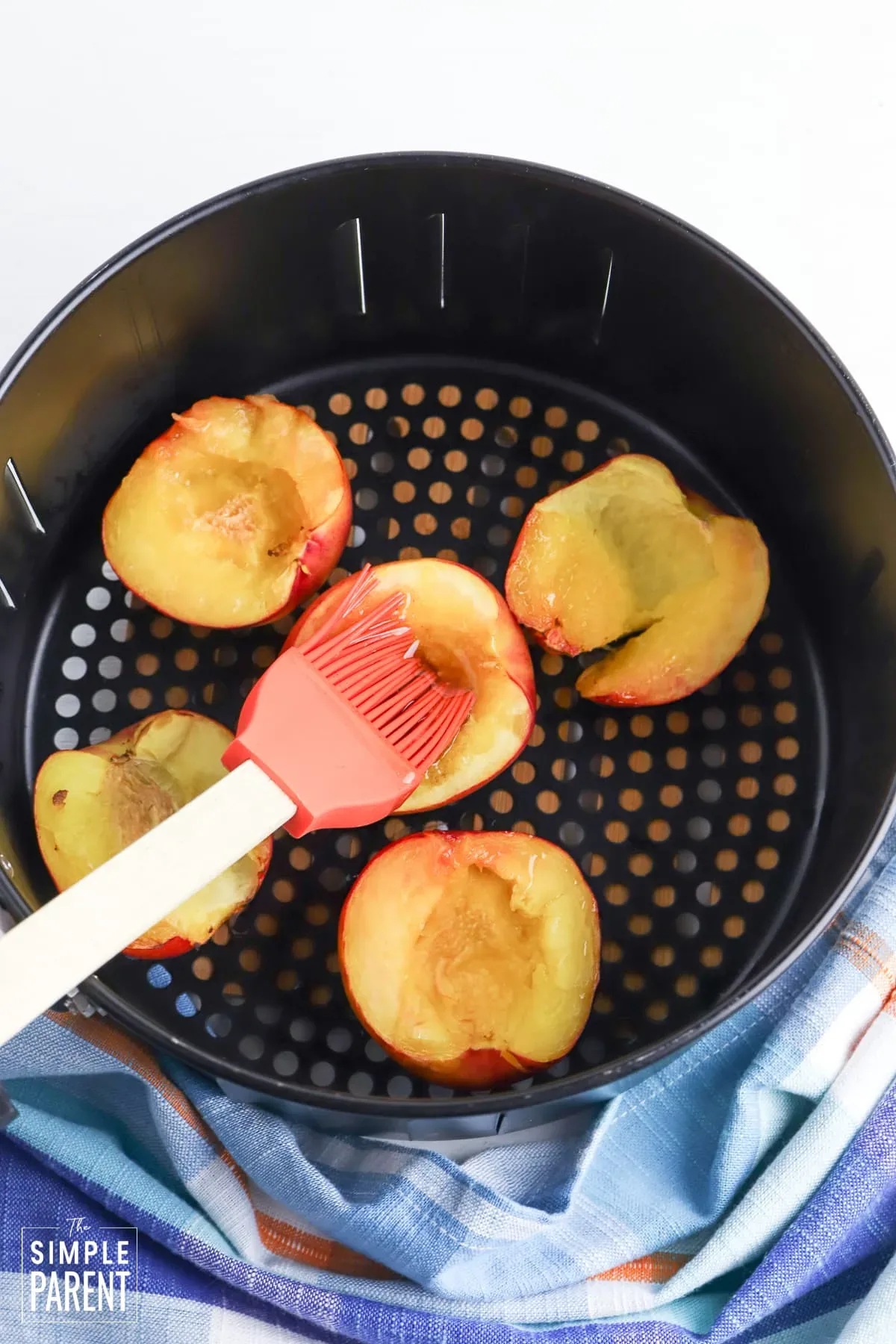 air fryer peaches recipe