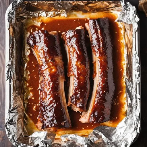 air fryer ribs wrapped in foil