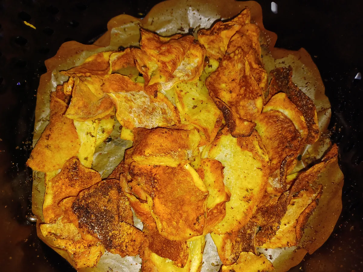 air fryer russet potato chips