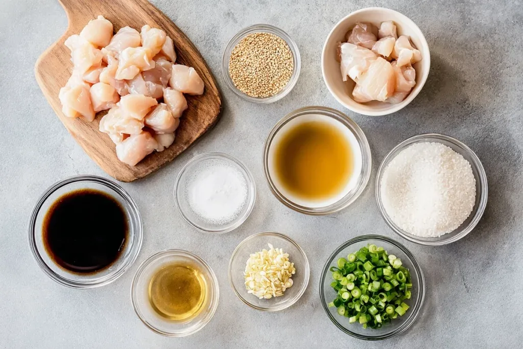 air fryer sesame chicken ingredients