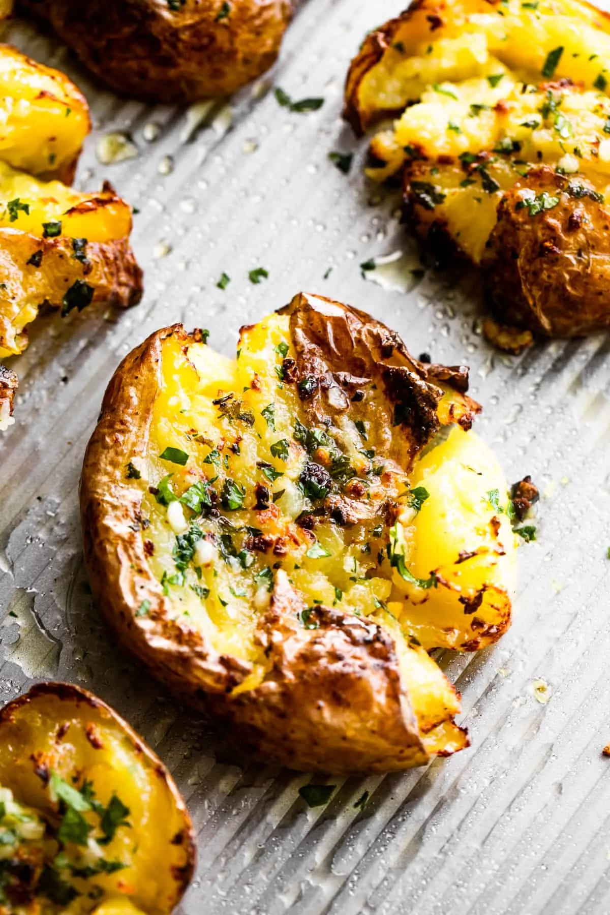 air fryer smashed potatoes