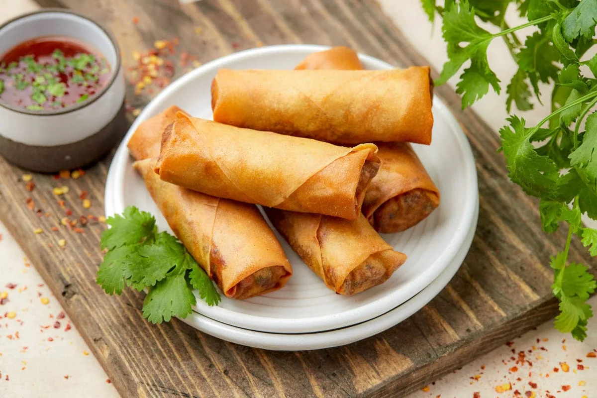 air fryer spring rolls