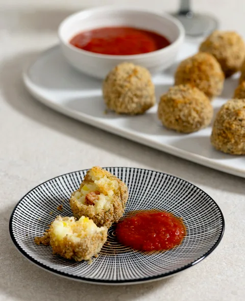 air fryer vs deep fried arancini