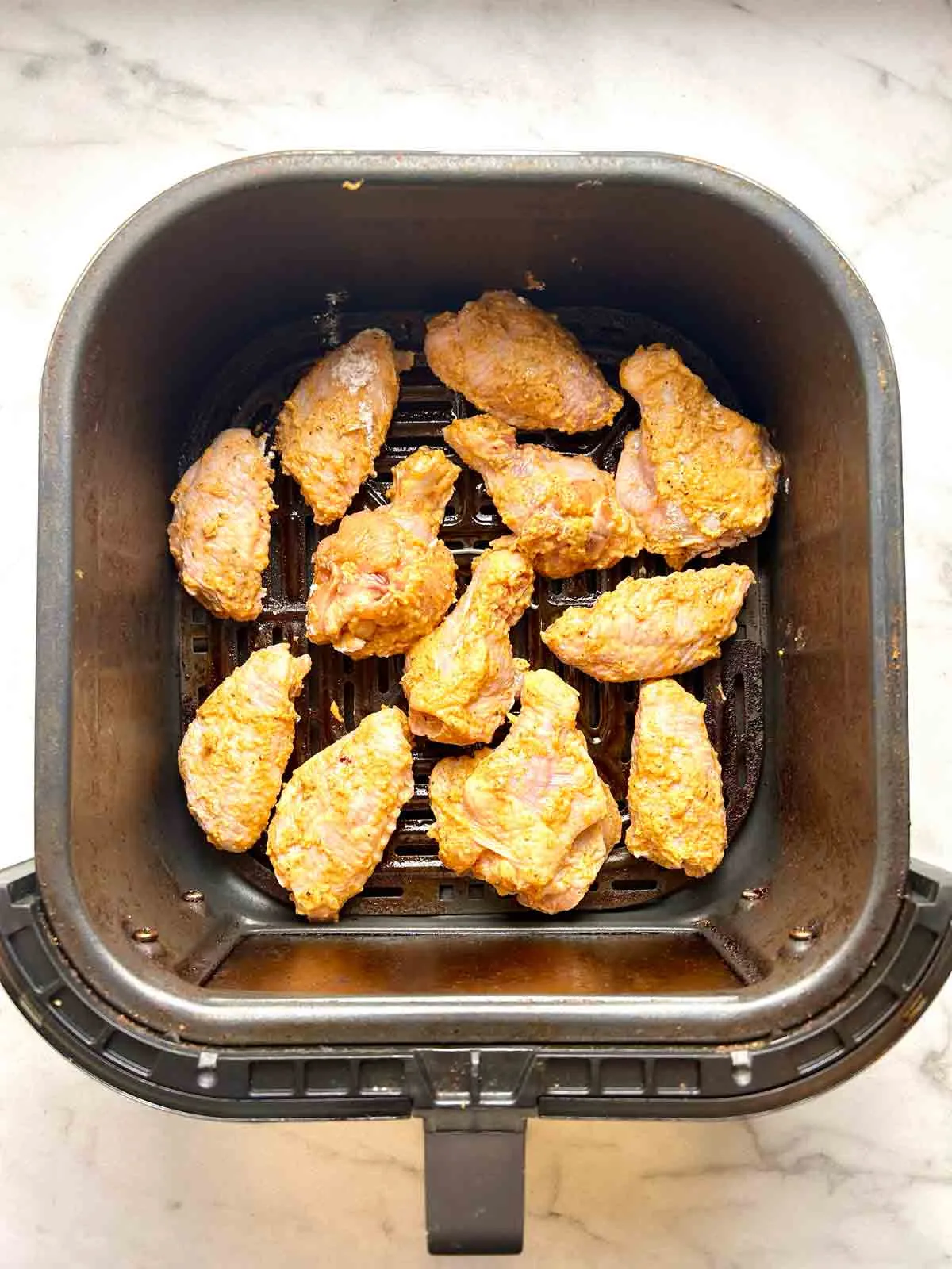 air fryer wings single layer