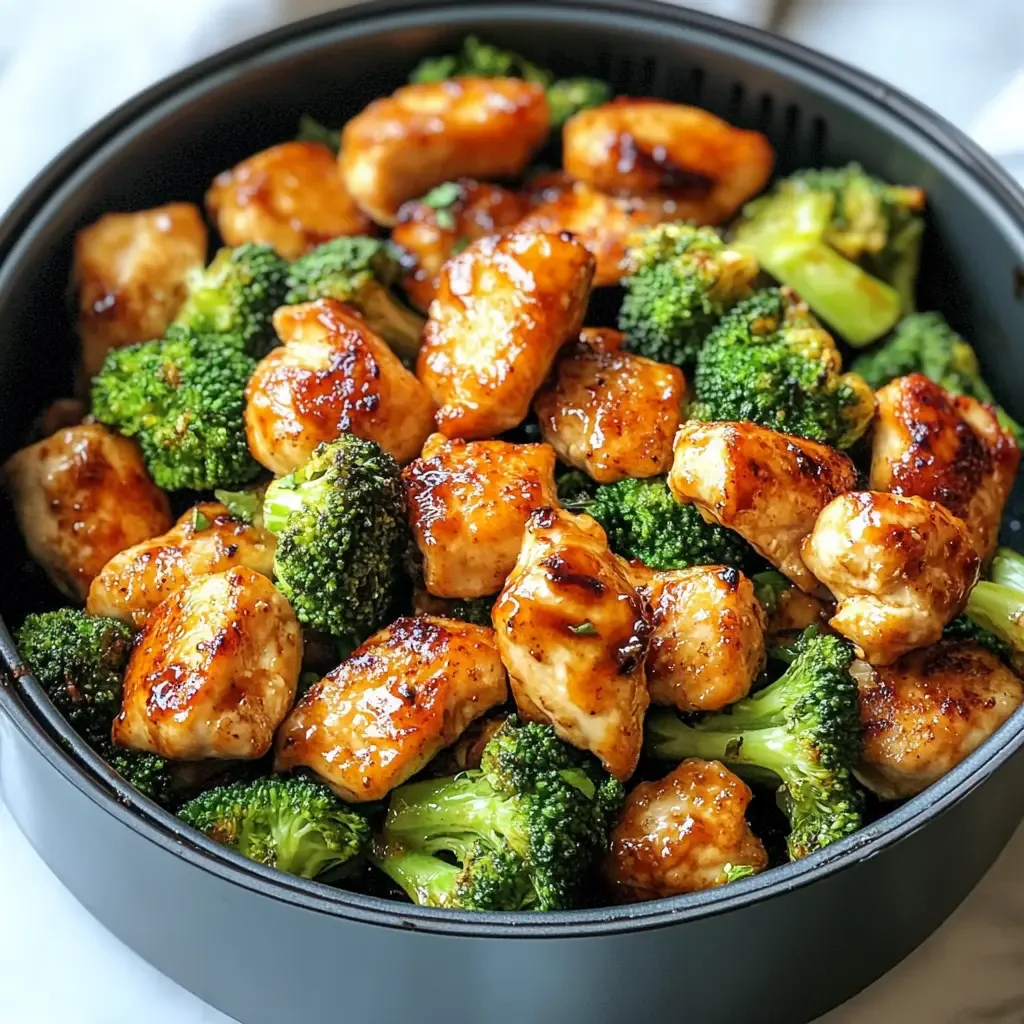 Arranging ingredients in air fryer basket