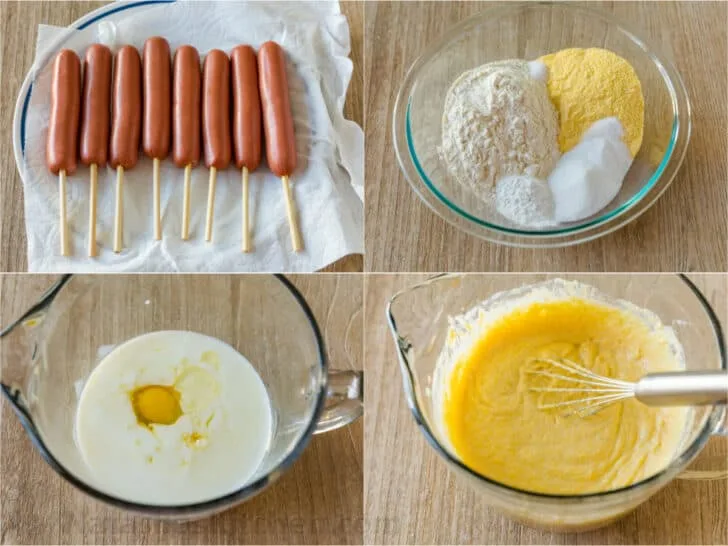 batter consistency Korean corn dog