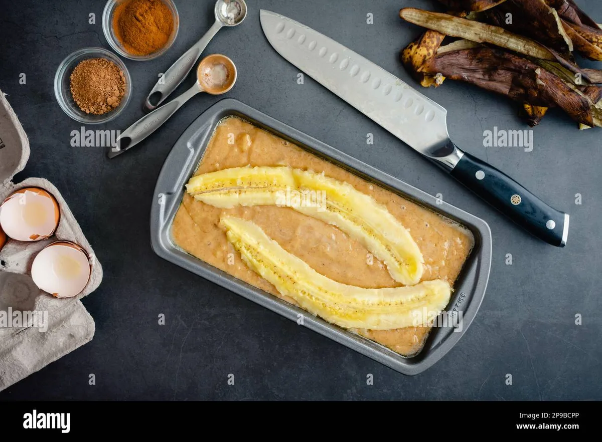 batter in loaf pan