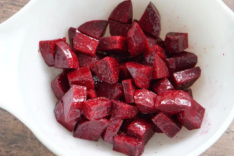 beets in air fryer basket