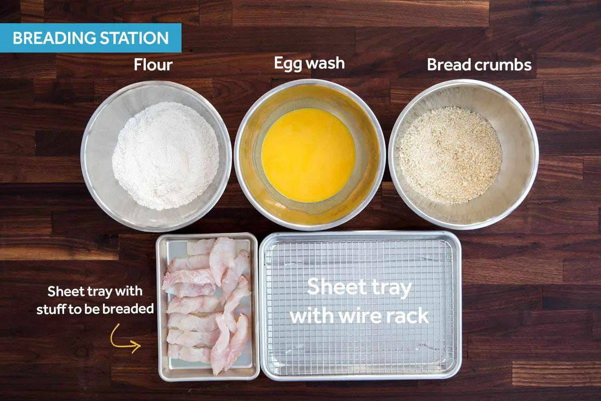 breading station setup