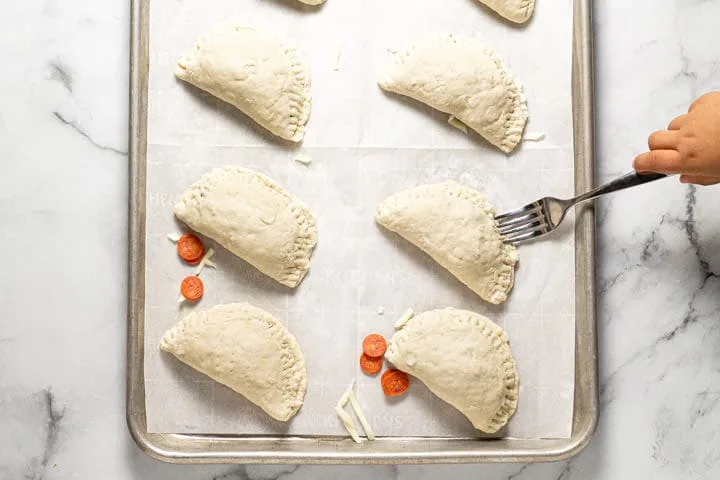 calzone sealing technique