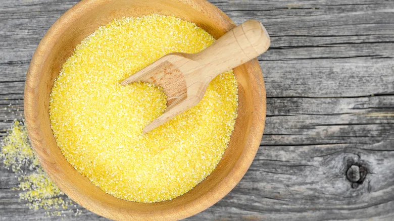 cornmeal coating