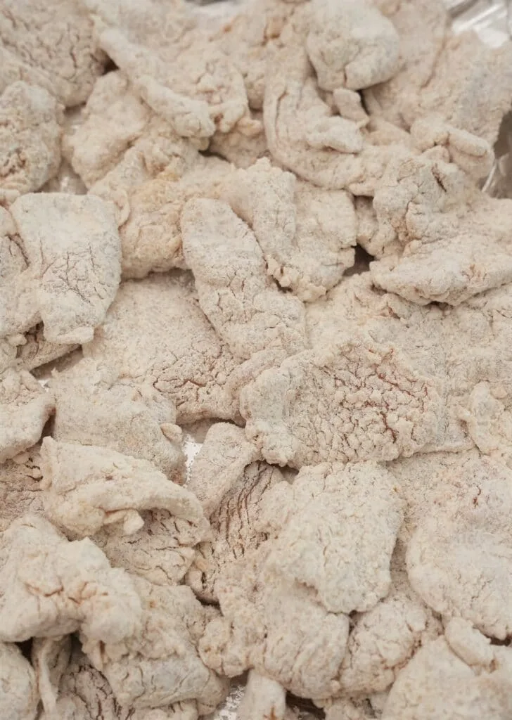 cornstarch flour coating chicken