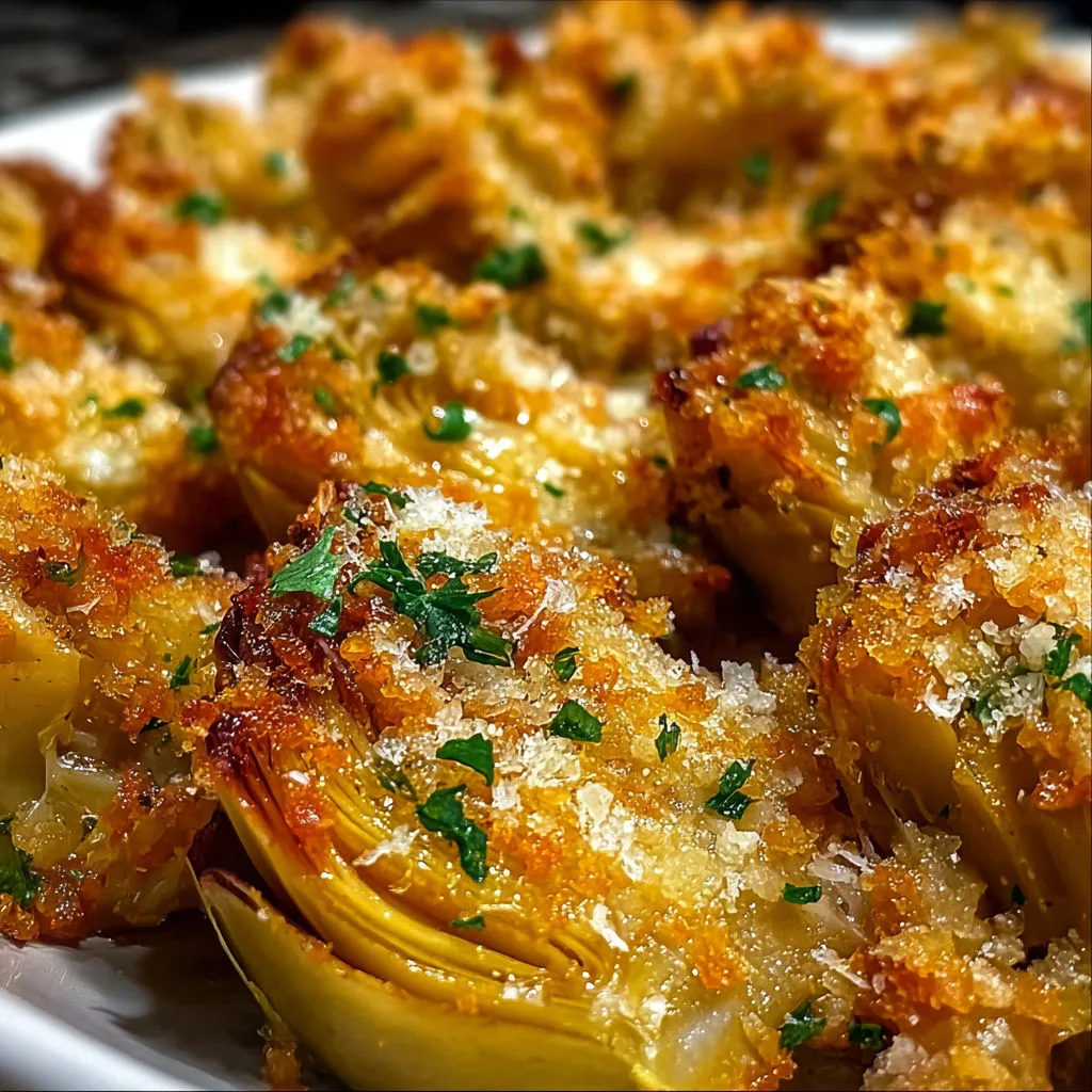 crispy air fryer artichoke hearts