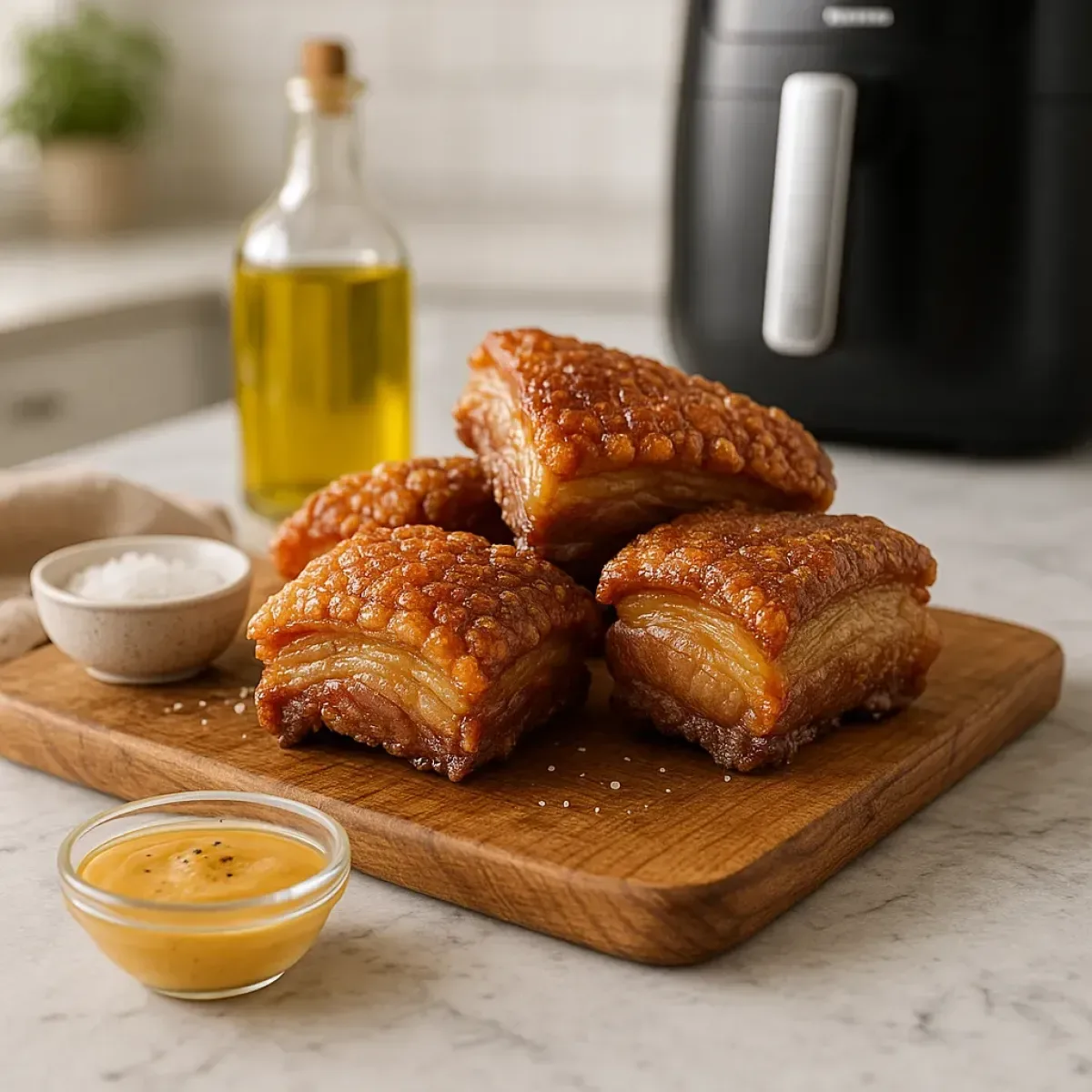 crispy pork skin crackling