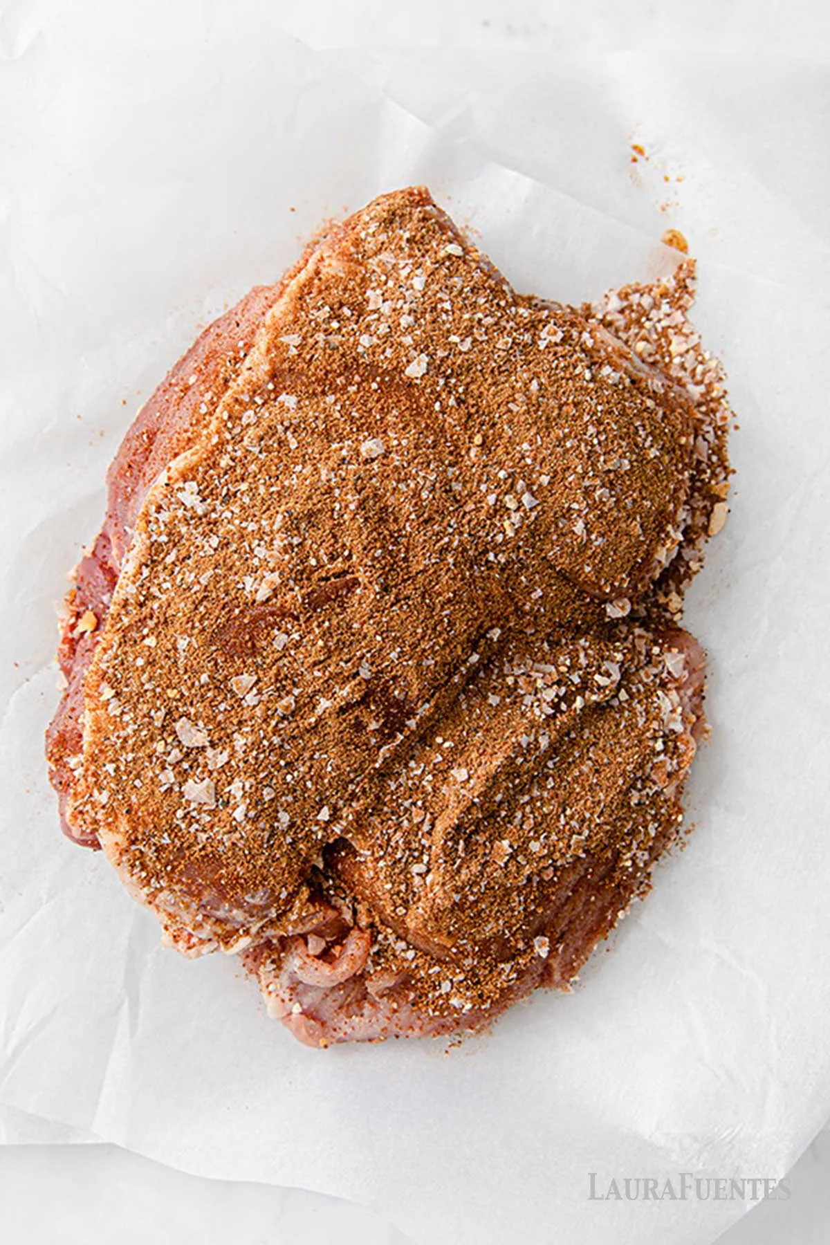 dry rub application