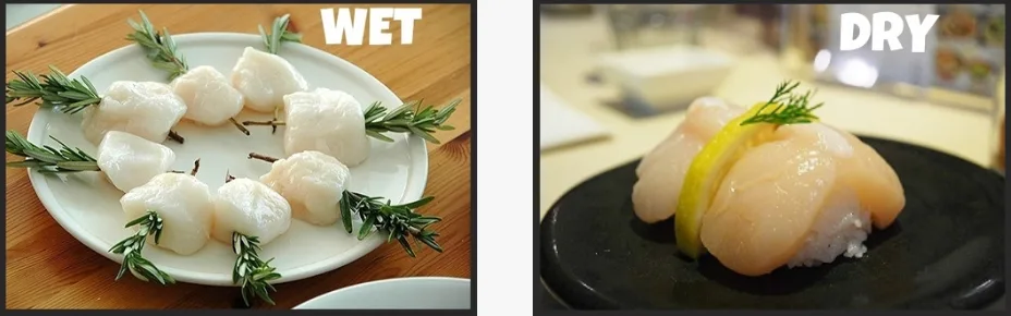 dry scallops vs wet scallops