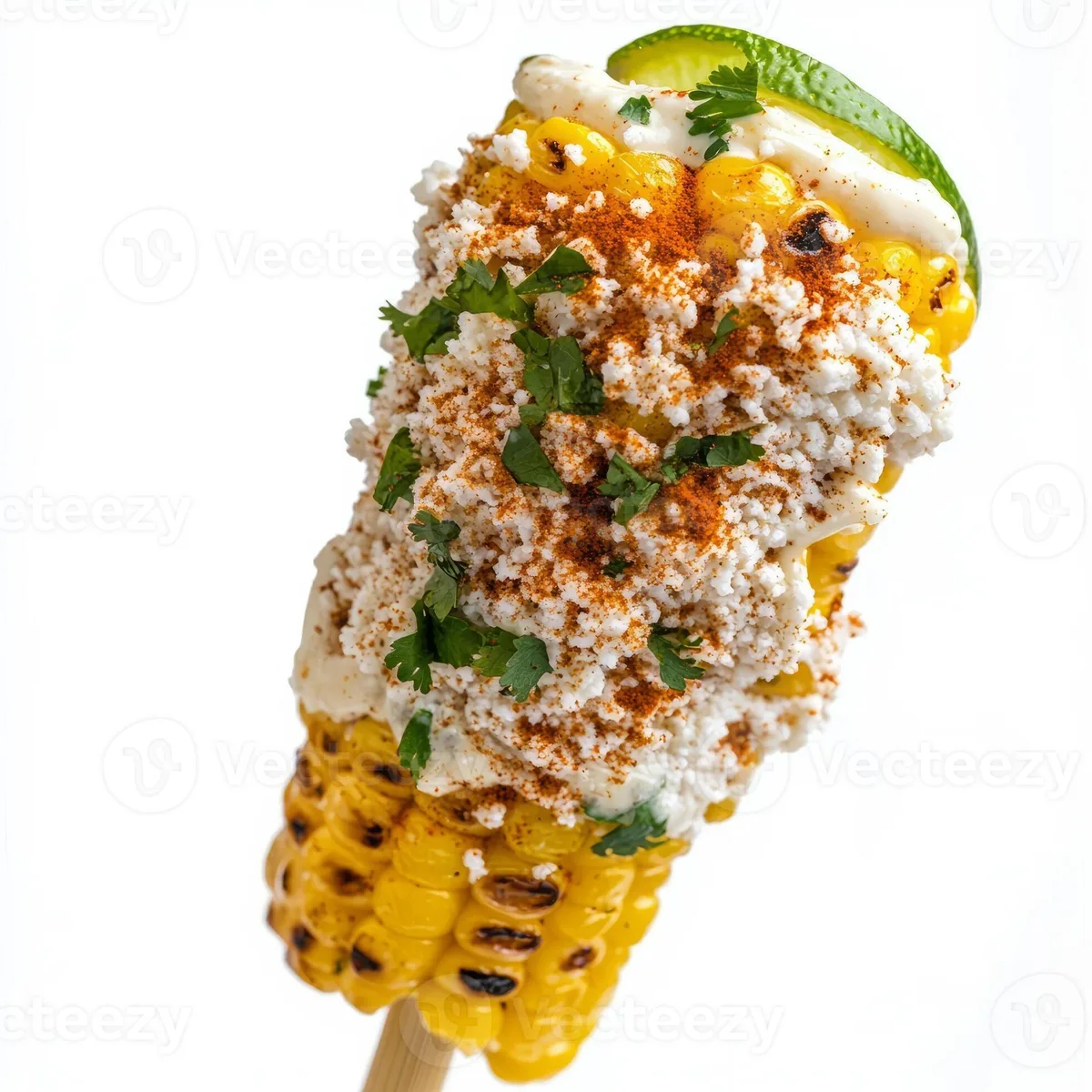 elote corn ribs with toppings