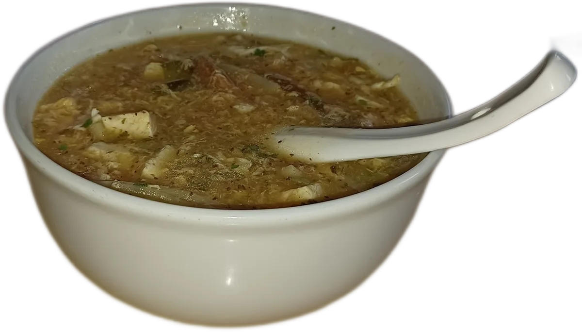 flaky cooked fish flesh