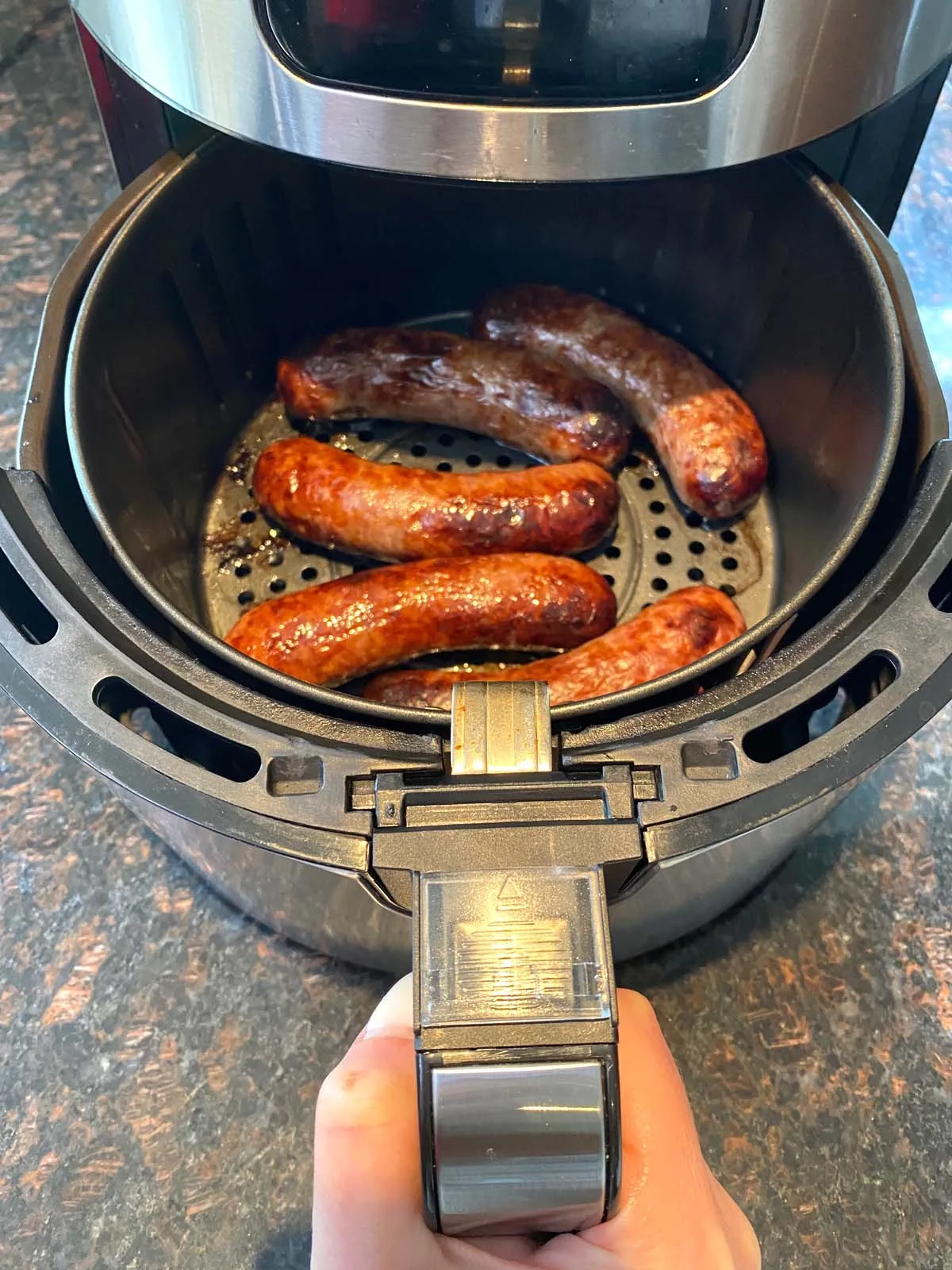 flipping brats in air fryer