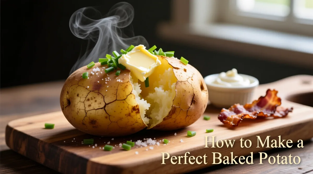 fork piercing raw potato