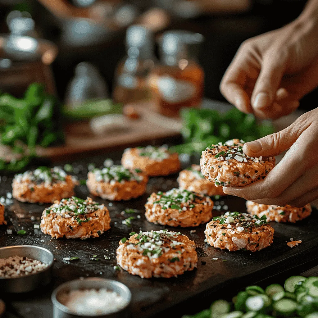 forming salmon patties