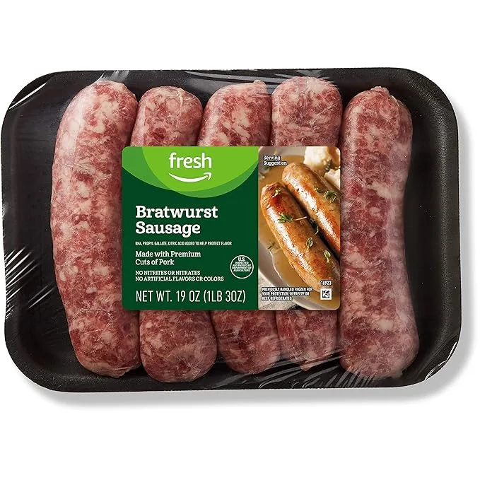 fresh bratwurst raw