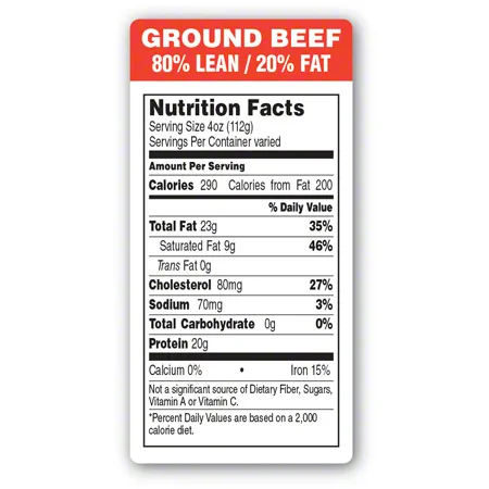 ground beef 80/20