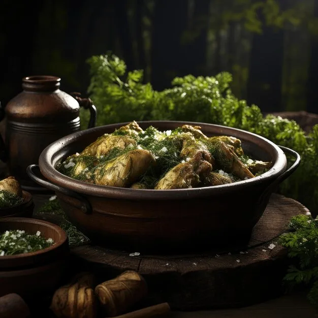 hariyali chicken green herb marinade