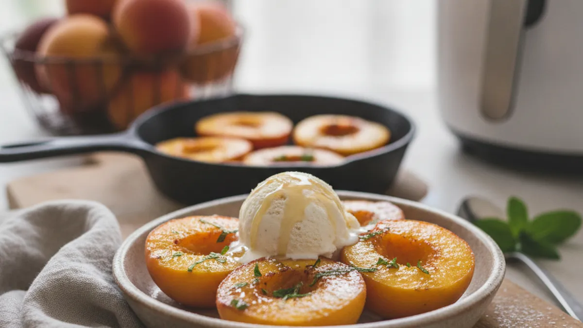 How to Serve Your Air Fryer Peaches