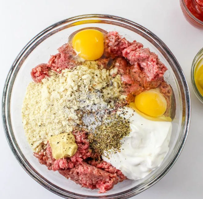 mixing meatloaf base