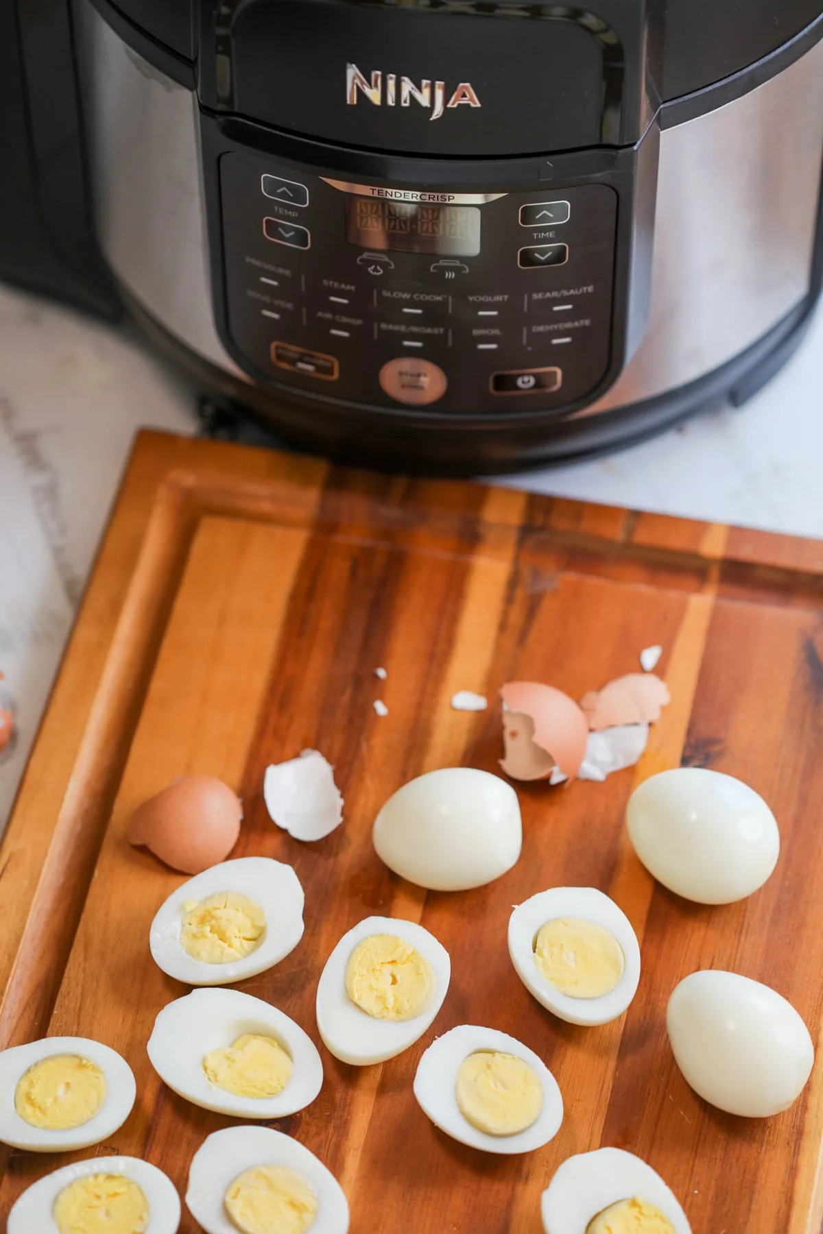 Ninja Foodi hard-boiled eggs
