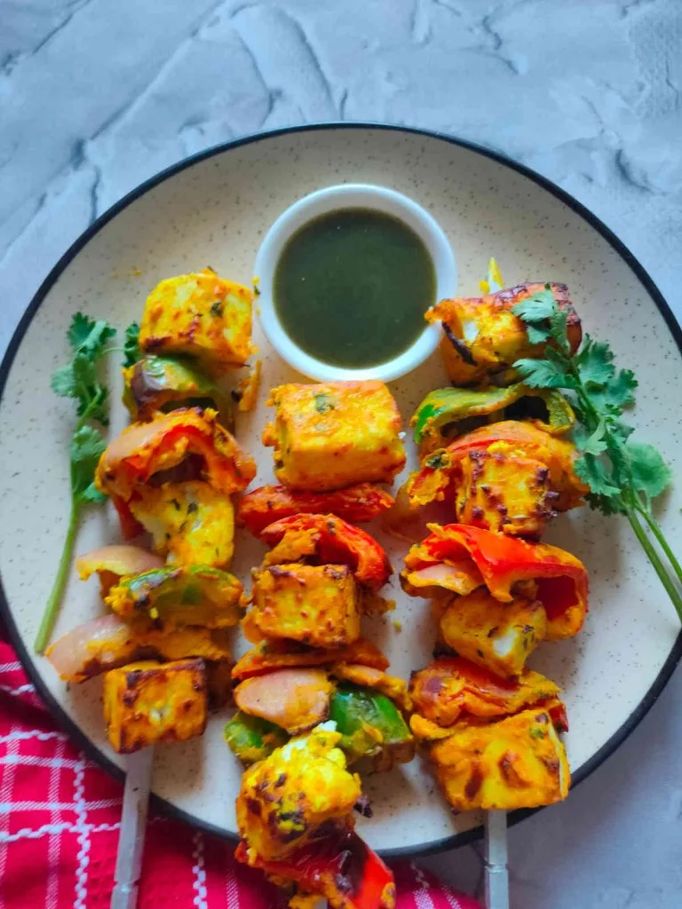 paneer tikka air fryer recipe
