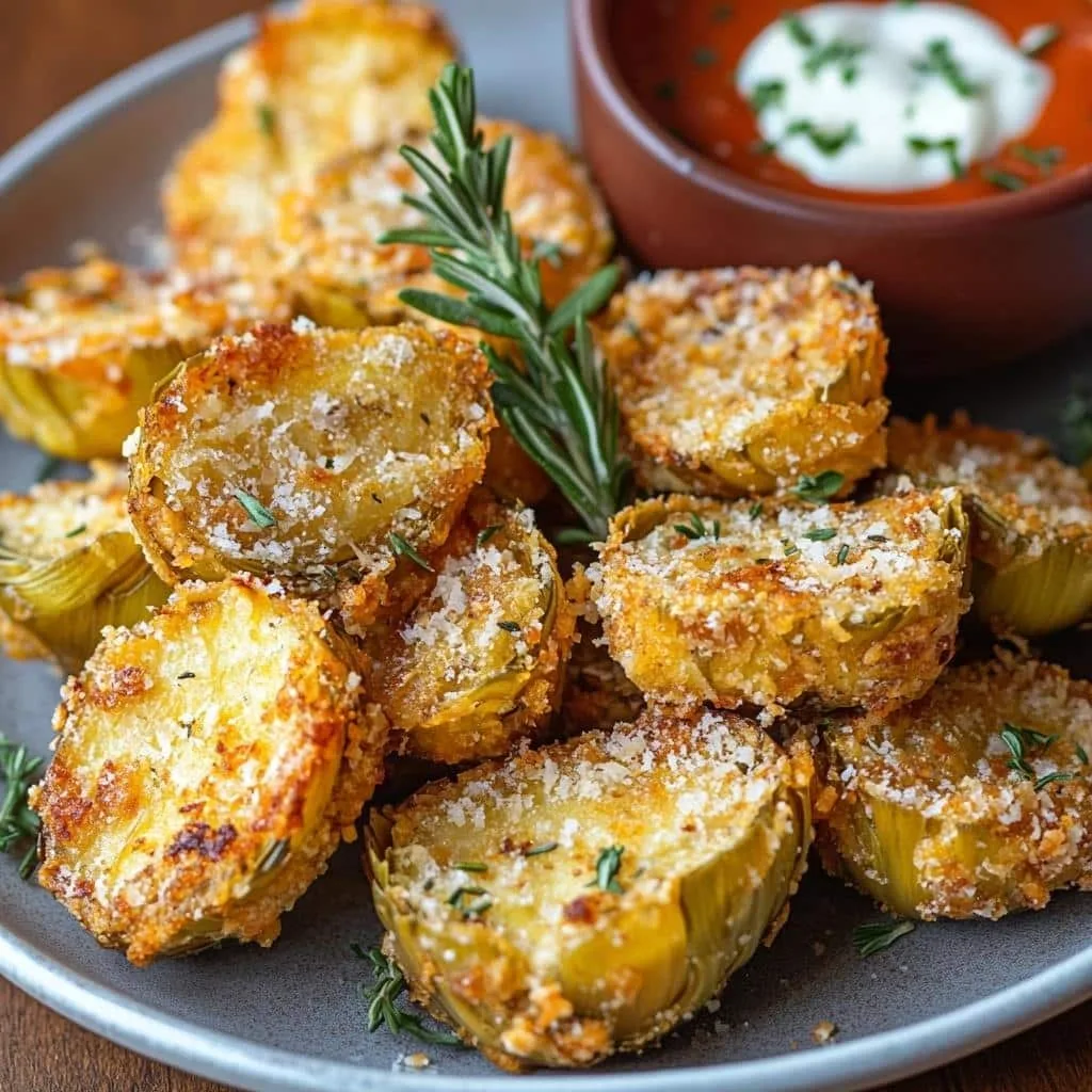 parmesan artichoke hearts air fryer