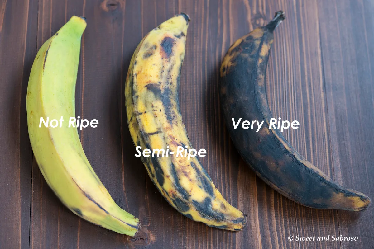 plantain ripeness stages