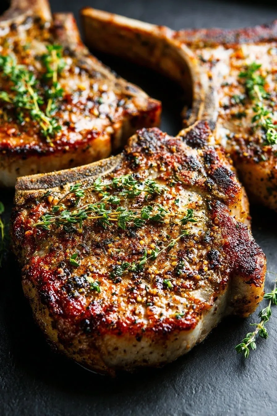 pork chops with dry rub