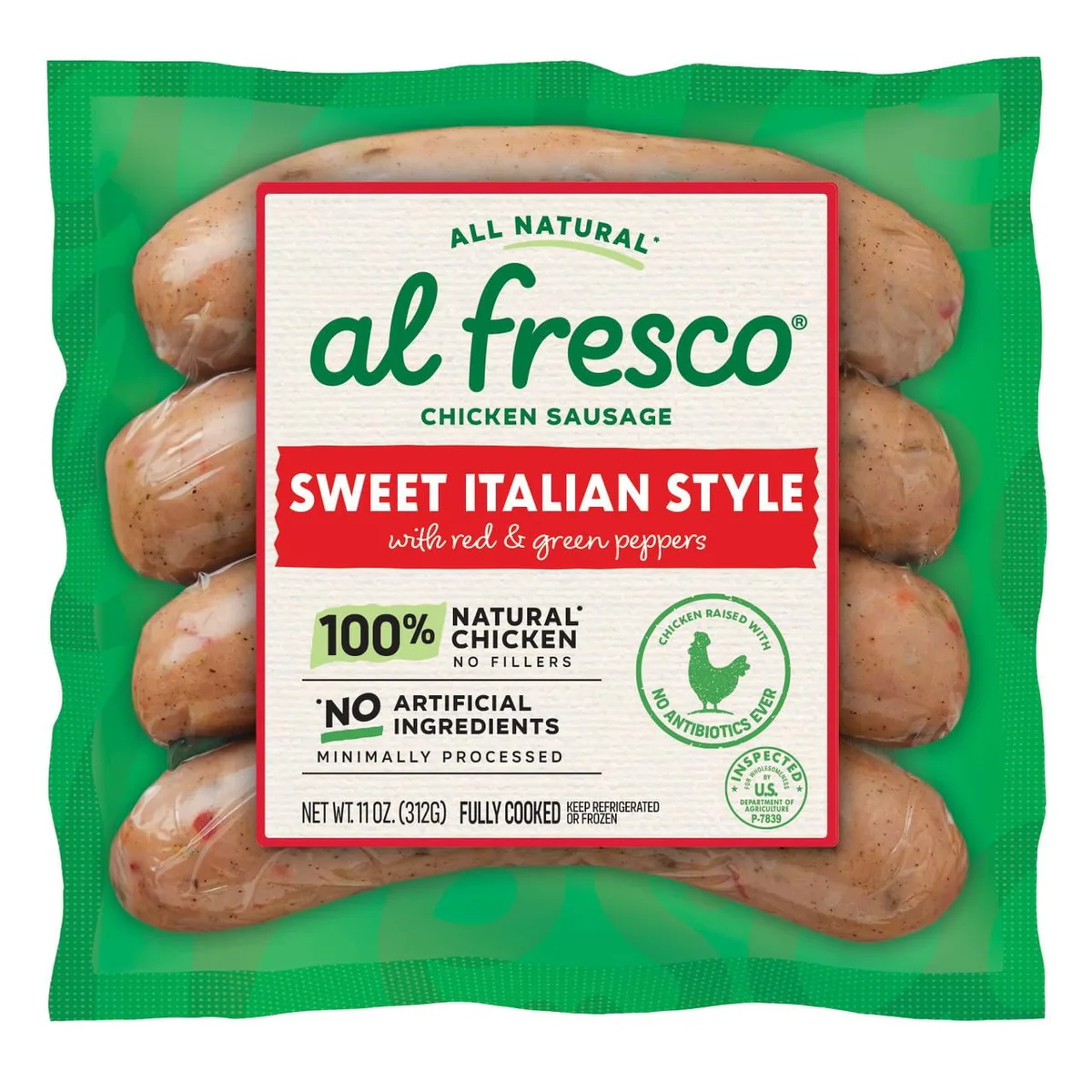 pre-cooked chicken sausage